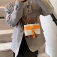 thumbnail image 4 of Mujeres Patchwork Crossbody Bag Fashion Shoulde Bag Chic Hobo (naranja), 4 of 9