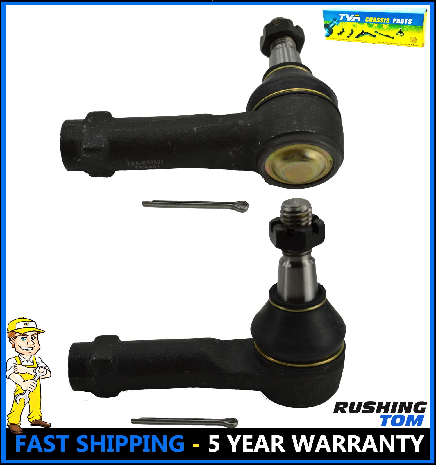 2 Front Outer Tie Rod Steering Kit for Ford F150 20042008 Lincoln ES3691