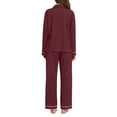 thumbnail image 3 of joogoo Dark Red Pajamas Set for Women Long Sleeve Pjs Loungewear L, 3 of 7