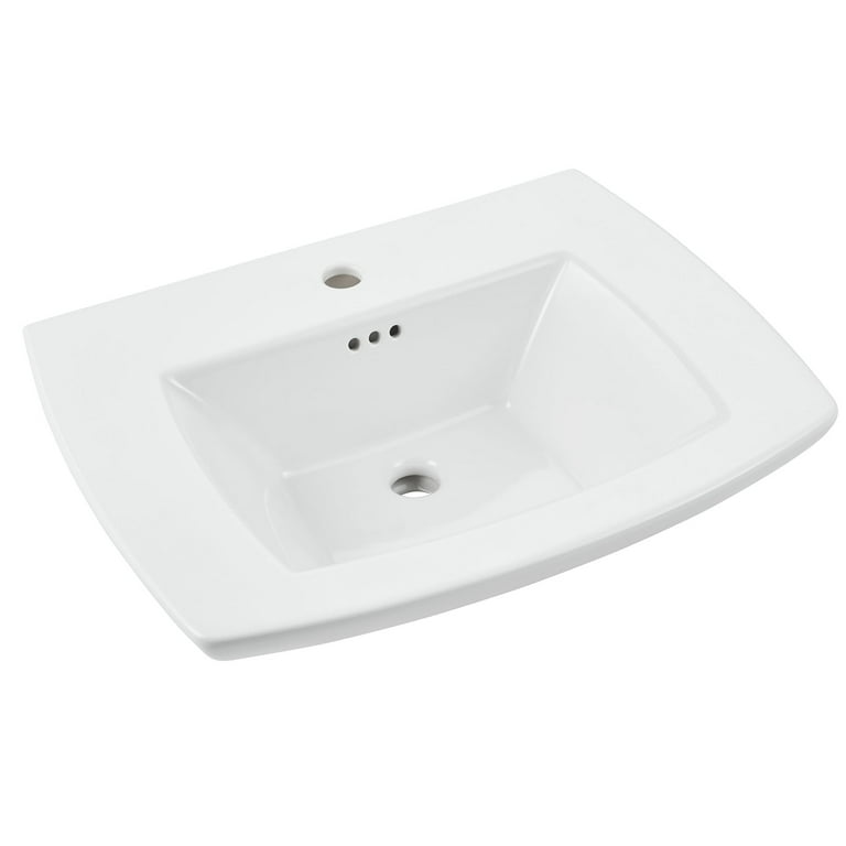American Standard Edgemere Pedestal Sink Basin in White American Standard Edgemere Pedestal Sink Basin in White