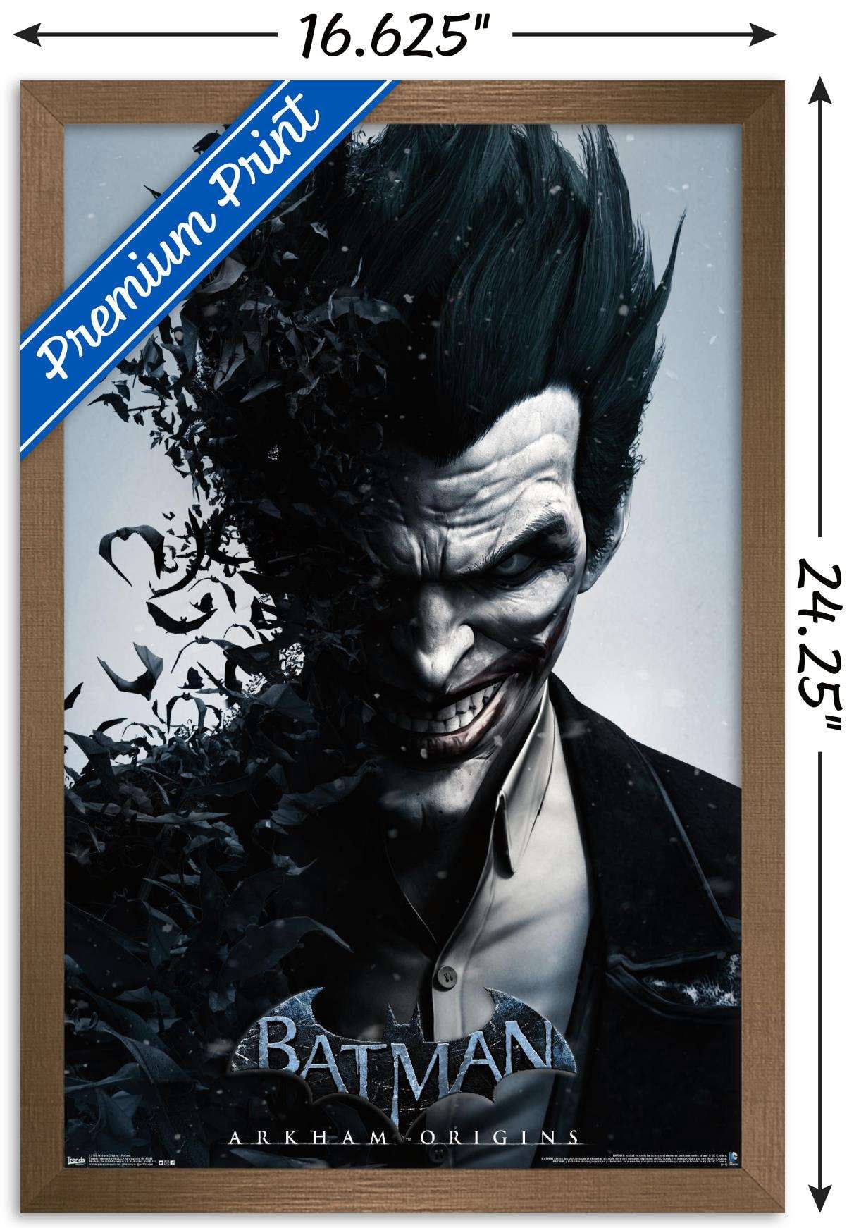 DC Comics Video Game - Arkham Origins - Portrait Wall Poster, 14.725" x 22.375", Framed