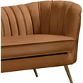 thumbnail image 6 of Meridian Furniture Margo Saddle Velvet Loveseat, 6 of 7