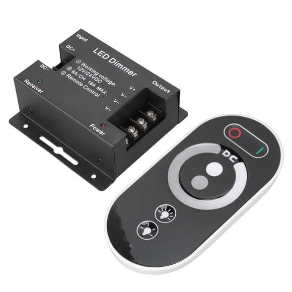 Interruptor de atenuación LED respuesta sensible Atenuador de control remoto LED Sueño automático DC 12V 24V Inalámbrico para el hogar ANGGREK Otros