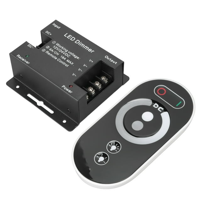 Interruptor de atenuación LED respuesta sensible Atenuador de control remoto LED Sueño automático DC 12V 24V Inalámbrico para el hogar ANGGREK Otros