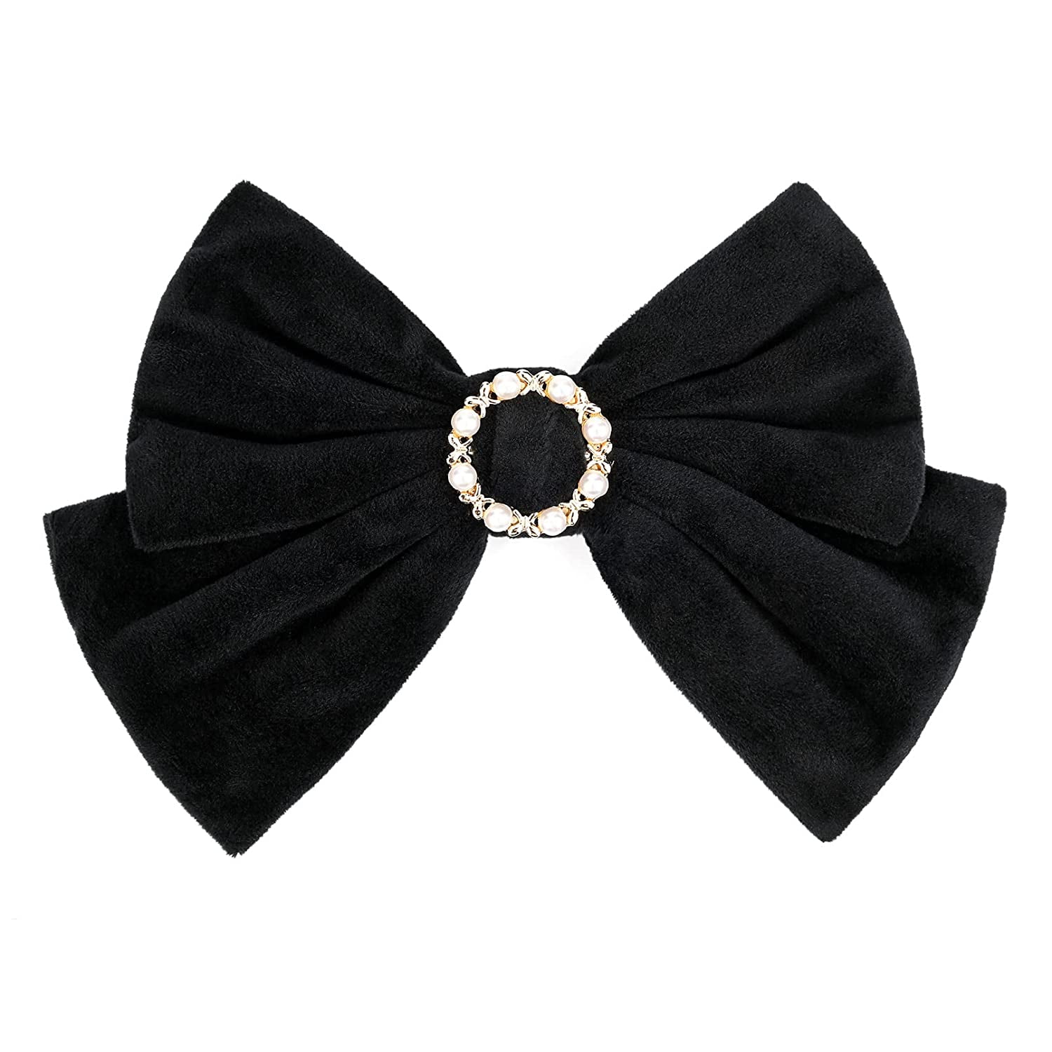 Black Velvet Bow Clip - GUCCI Pearl Charm – locusthillco