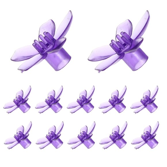 COSMOBETTY 100Ud Cubiertas Plásticas Moradas Con De Flor Para Luces De Decorativas