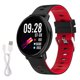 thumbnail image 1 of Reloj inteligente K1 de 1,3 pulgadas con monitor de frecuencia cardíaca y sueño, resistente al agua IP68 (negro y rojo), 1 of 5