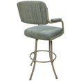 thumbnail image 2 of Swivel Extra Tall Metal Bar Stool 34" - M-110 - Watusi Aquatint - Beige, 2 of 2