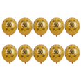 thumbnail image 2 of 2x Látex de Suministros de de Cumpleaños para Adultos con Número Y Estrellas Impresos yotijar Globos de cumpleaños de látex, 2 of 6