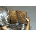 thumbnail image 3 of Nifao Girl sitting with her dog on a bench, reading Bronze Statue – Home Decor Sculpture, 27"L x 39"W x 32"H, 3 of 12