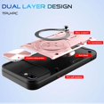 thumbnail image 2 of for iPhone 8 Plus Case/iPhone 7 Plus Case,Metal Stand Ring Holder,Camera Lens Protector 7/8 Plus Cases Women Men,Slim Bumper Full Protection Shockproof Cover (Rose Gold), 2 of 14
