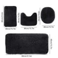 thumbnail image 3 of 4 Pcs Bathroom Rug Set Bath Mat Soft Fluffy Bath Rug Machine Washable Area Bath Mat Rugs For Bathroom, 3 of 8