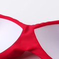 thumbnail image 4 of Maillots de Bain 2 Pcs pour Femmes Taille Haute Croisée Imprimé Floral (Rouge, L), 4 of 7