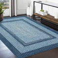 thumbnail image 2 of ZACOO 6' x 9' Indoor Low Pile Non-Shedding Foldable Thin Carpet for Home Office Playroom Blue, 2 of 7