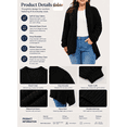 thumbnail image 3 of DOKOTOO Plus Size Cardigan for Womens Long Sleeve Casual Open Front Asymmetrical Knit Light Cardigans Sweater(1X-5X), 3 of 10