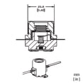 thumbnail image 6 of E11 Mini-Candelabra Screw ceramic lamp holder socket with lead wires, 6 of 7