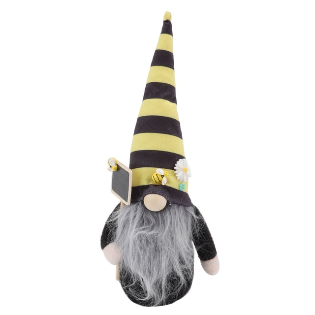 Gnomos de felpa que representan la suerte, tacto cómodo, suave poliéster compuesto de madera, muñeco sin rostro para Pascua, fiesta de primavera, barba grande
