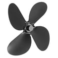 thumbnail image 3 of Juego de 4 aspas de ventilador de estufa de aleación de aluminio con llave hexagonal y tornillo de repuesto negro, 3 of 14