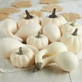 thumbnail image 2 of Case 576 Assorted White Artificial Pumpkin Gourds, 2 of 3