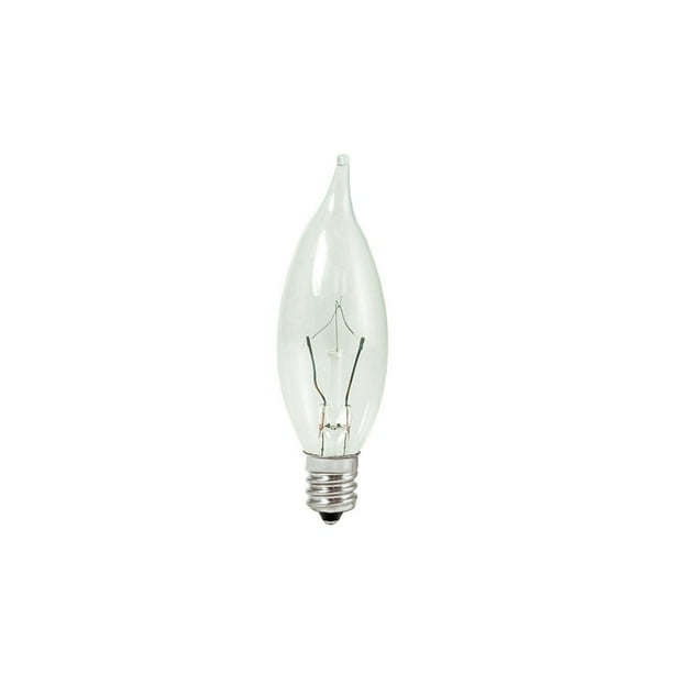 Bulbrite 861253 Krystal Touch 15 watt Dimmable Clear CA8 Flame Krypton