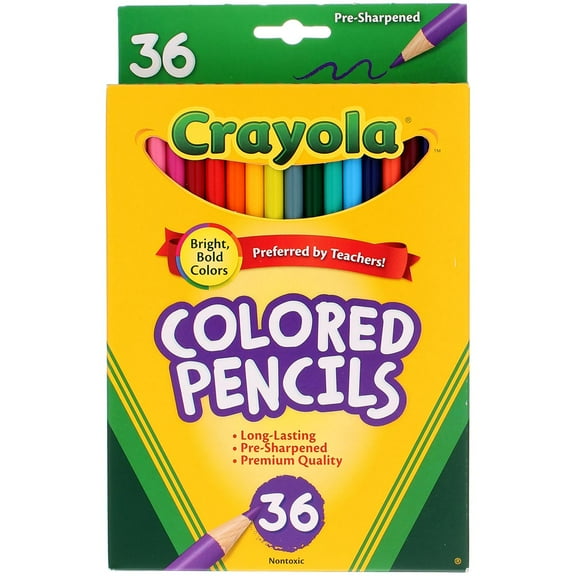 Crayola Colored Pencils, Long, 36 Ct (3 Pack) (Bundle)