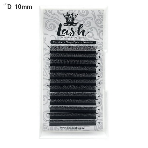 Extensiones De Pestañas En Forma De Y Esponjoso Postizas Suaves DIY Racimo Prefabricados Ventiladores De Volumen Dos Puntas De Onda Individuales Hechas A Mano Aspecto Natural
