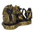 thumbnail image 4 of Ancient Egyptian Pharaoh Pyramid Anubis And Horus Business Card Holder Figurine, 4 of 8