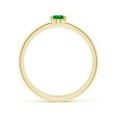 thumbnail image 2 of ANGARA Lab Grown Classic Solitaire Oval Emerald Promise Ring for Women in 14K Yellow Gold (Size-5x4mm) | May Birthstone, Birthday, Anniversary, Jewelry Gift for Women | Lab-Grown Emerald Ring, 2 of 11