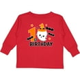 thumbnail image 3 of Inktastic 1st Birthday with Ghost and Bats Halloween Boys or Girls Long Sleeve Toddler T-Shirt, 3 of 5