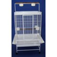 thumbnail image 2 of WI32 3/4" Bar Spacing Play Top Wrought Iron Parrot Cage - 32"x23" In Antique Silver, 2 of 3