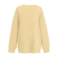 thumbnail image 6 of Lumtrix Women Fall Oversized Crewneck Sweatshirt Vintage Long Sleeve Pullover Loose Fit Cute Y2K Hoodie Khaki L, 6 of 6