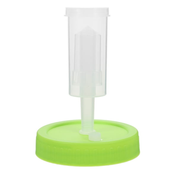 MLINS Mason Jar Fermenting Lid with OneWay Vent for Trash Can Silver Plastic and Aluminum 4 Inch