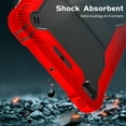 thumbnail image 4 of Dteck Case for iPad mini 5 / iPad mini 4 with Screen Protector Film, Dteck Heavy 3 IN 1 Rugged Shockproof Case Kickstand Protective Cover, Red, 4 of 8