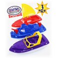 thumbnail image 3 of Set de barcos de plástico Matty's Toy Stop para velero, lancha rápida y barco de bomberos, 3 of 8
