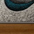 thumbnail image 2 of Paco Home Modern Designer Rug with Abstract Pattern in Grey Blue - 6'7" x 9'6" (6'x9'), 2 of 5