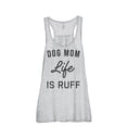 thumbnail image 1 of Thread Tank Dog Mom Life Is Ruff Women's Fashion Sleeveless Flowy Racerback Tank Top Sport Grey Small, 1 of 5