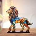 thumbnail image 6 of Acrylic Sculpture Wild Animal Metal Art Table Decoration Fine Workmanship Non-fading Desktop Ornament, 6 of 8