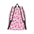 thumbnail image 3 of Balery Cute Flamingo Vintage Canvas Backpack for Men and Women - Large Capacity, Durable Travel Laptop Bag for School, Work, Hiking, and Outdoor Activities, 3 of 7