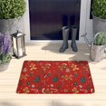 thumbnail image 2 of Red Christmas Gingerbread Man Flannel Non Slip Door Rugs,Washable Door Mats Indoor,Decorative Door Mats,Dirt-Resistant and Absorbent Doormat for Entrance,Bedroom,Kitchen,Bathroom,23.5"x16", 2 of 5