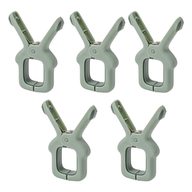 5 pinzas para toallas de playa, barra para toallas, pinza para silla de piscina, ropa, manta, Verde