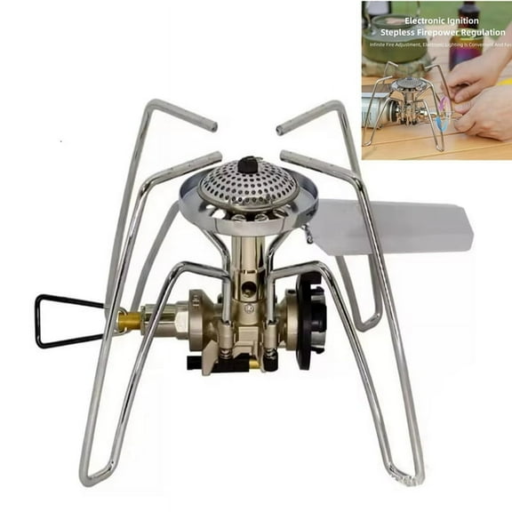 Outdoor Ultralight Camping Gas Stove Spider Split Gas Burner Cooking Stove Single Burner One-Piece Cassette Stove