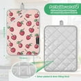 thumbnail image 6 of Yayeee Pot Holders Kitchen Heat Resistant with Pocket 7"x9.8" Cotton Oven Cooking Hot Pads, Cherries Pattern, 6 of 7