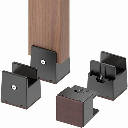 Adjustable Furniture Risers with Screw Clamp, 4Pcs Heavy Duty Bed Chair Lifters 5cm, Compatible with Sofa Tables