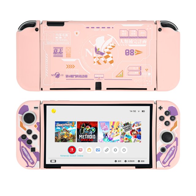 Para Nintendo Switch OLED Funda protectora Slim Hard Shell Soft Cover Game Console Style 10 Excelente Rendimiento ER017021WL