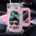 thumbnail image 4 of Nurse Tumbler,Nurse Gifts for Women,Nurses Week Gifts, Nurse Appreciation Gifts,Gifts for Nurses, Nursing Gifts, New Nurse Gifts,Nurse Practitioner Gifts for Women,40oz With Handle & Straw Lid, 4 of 6