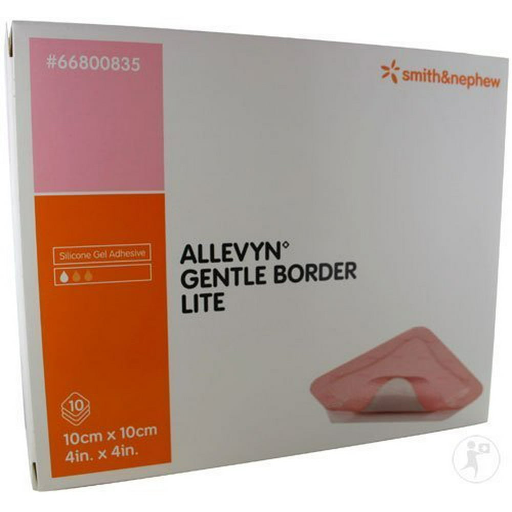 Allevyn Gentle Border Lite Thin Silicone Foam Dressing Adhesive with