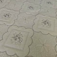 thumbnail image 6 of 3 Piece Floral Embroidered Quilted Bedspread Set Queen/King Size,All Seasons Lightweight Bed Set Scallop Edges Covetlet with Pillow Sham, 6 of 6
