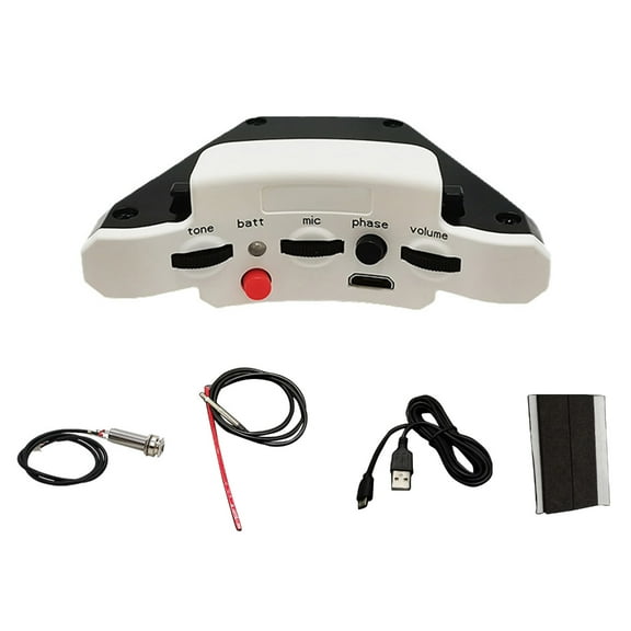 Guitar Sound Hole Pickup Rechargable Active Soundhole Guitar Pickup Acoustic Guitar Piezo Pickup Easy to Install
