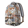 thumbnail image 2 of Dog & Galaxy Print Backpack - Cosmic Theme for Teens & Adults, Cute Gift for Stargazers, Durable Material, Hidden Anti-Theft Pocket Inside, 2 of 6