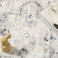 thumbnail image 4 of BERTHMEER 3'x5' Area Rugs Washable for Living Room Bedroom Dining Room Office Farmhouse Traditional Vintage Distressed Non-slip, Gray, 4 of 7